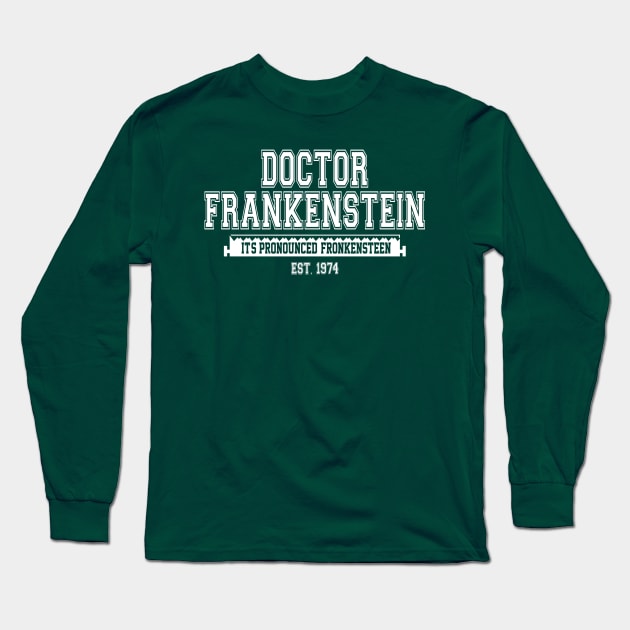 Young Frankenstein College Design Long Sleeve T-Shirt by RobotGhost